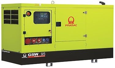 Дизельный генератор Pramac GSW 95 P в кожухе с АВР